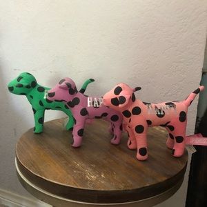 Victoria’s Secret pink plush dogs